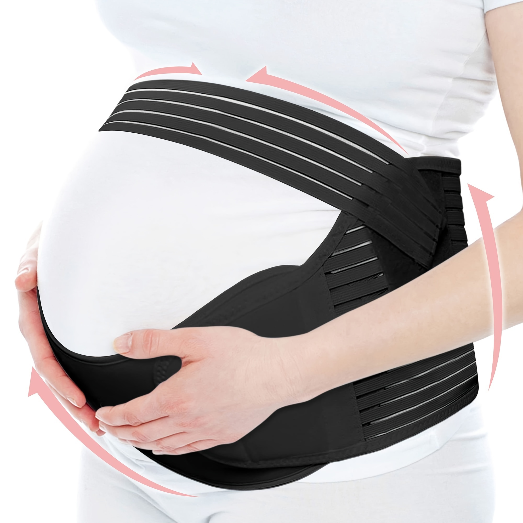 Women's Maternity Solid Belly Support Belt Postpartum Waist Control Belt