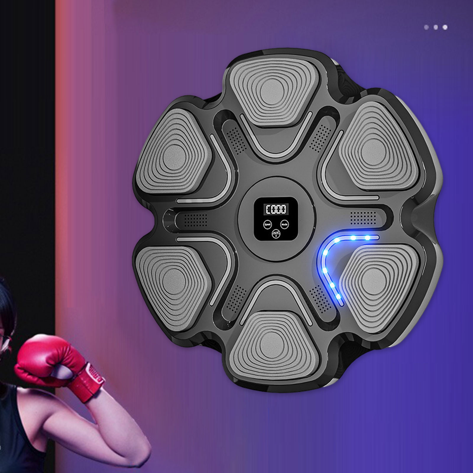 New Smart Electronic Boxing Machine Lighted for Kickbox Practice Martial Arts Home Exercise Response Training Boxing Wall Target