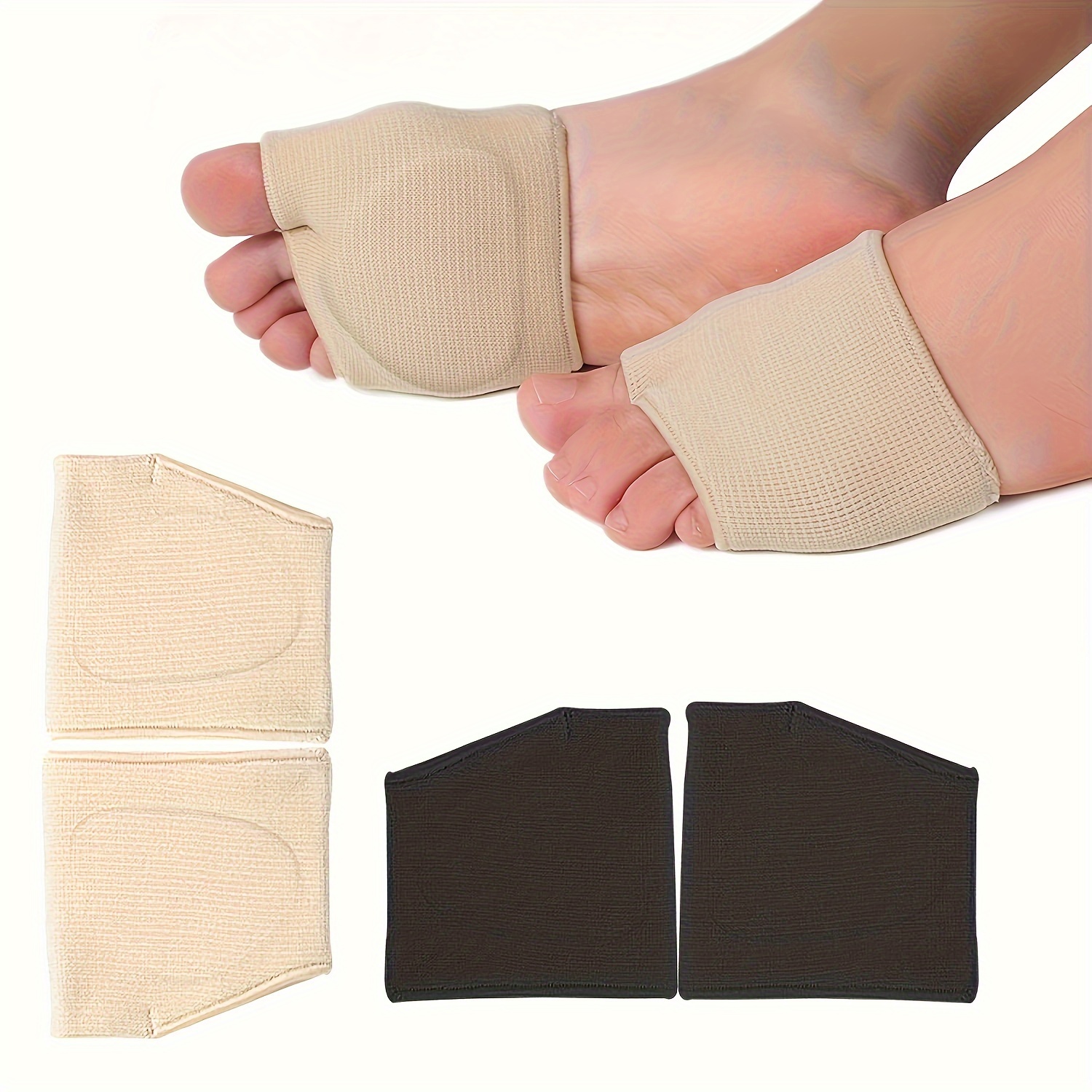 2 Pairs Metatarsal Pads Ball of Foot Cushions Metatarsal Foot Pads