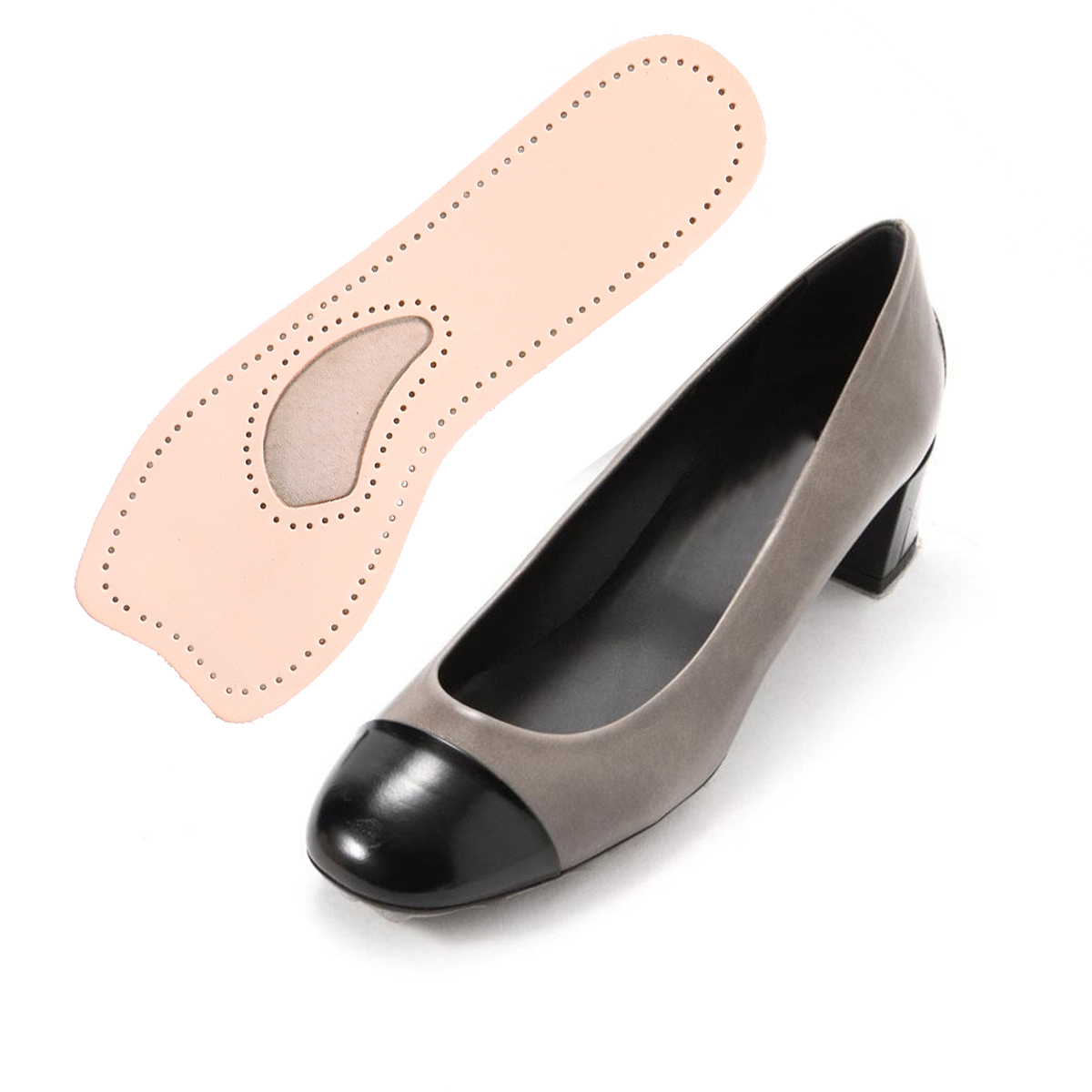 High Heels Anti-slip Insoles Shoe Pads Inserts Women Damping Cushions Foot Care Tools Cowhide Sweat Absorption