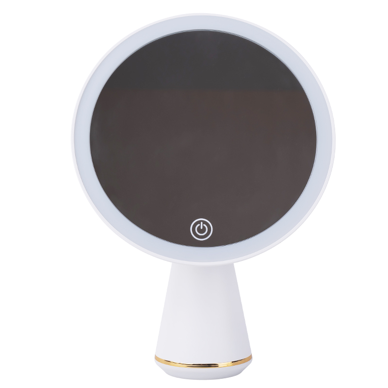 LED Makeup Mirror with Light 5x Mirrors Portable Removable Desk Mirror Adjustable Tricolor HD Light Vanity Mirror Dropshiping