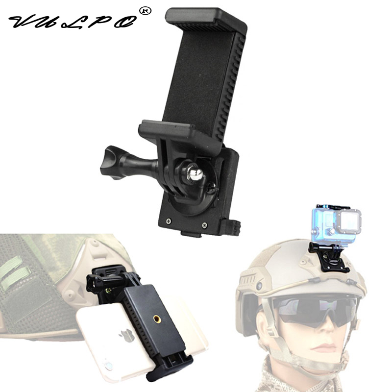 VULPO Tactical Helmet Accessories NVG Mount Base Connecter Adapter Fixed Mount For All Sizes Of Mobile Phones