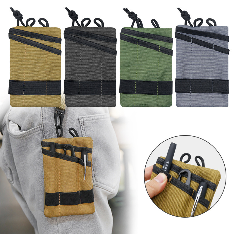Tactical EDC Molle Pouch Mini Wallet Card Key Belt Waist Pack Camping Hiking Hunting Outdoor Purse
