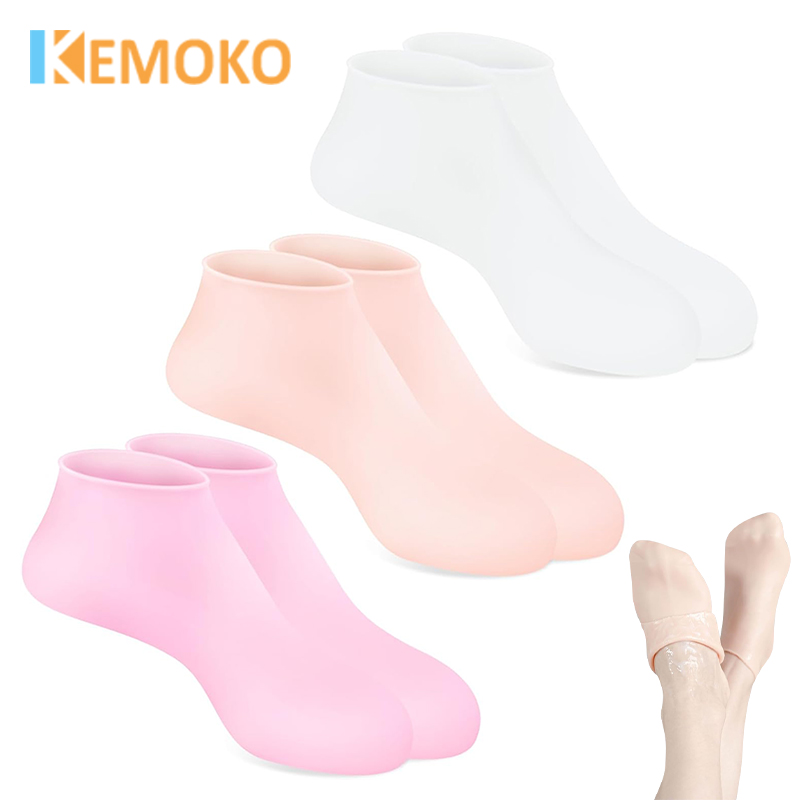 1 Pairs Moisturizing Glove Socks Hand Foot Care For Dry Cracked Skin Calluses Anti-Slip Silicone Gel Moisturizer Manicure Tools