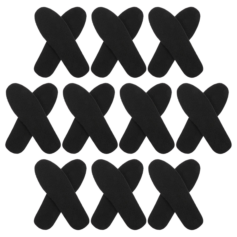 20 Pairs Felt Insole Replacement Shoe Soles Winter Boot Inner Pad Keep Warm Unisex Sole Inserts Comfortable Warming