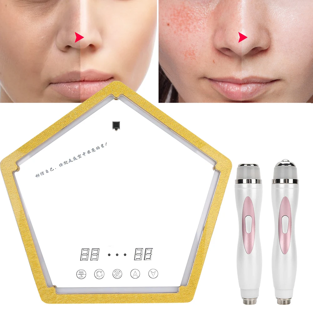 Profession Adjustable Vibration Anti-Wrinkle Machine Gold Beauty Tools RF Face Eye Skin Rejuvenation Beauty Instrument Skin Care