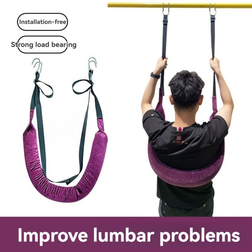 Breathable Spine Exercise Lumbar Belt Strong Bearing Capacity Installation-free Outdoor Hanging Waist Spine Belt Soft