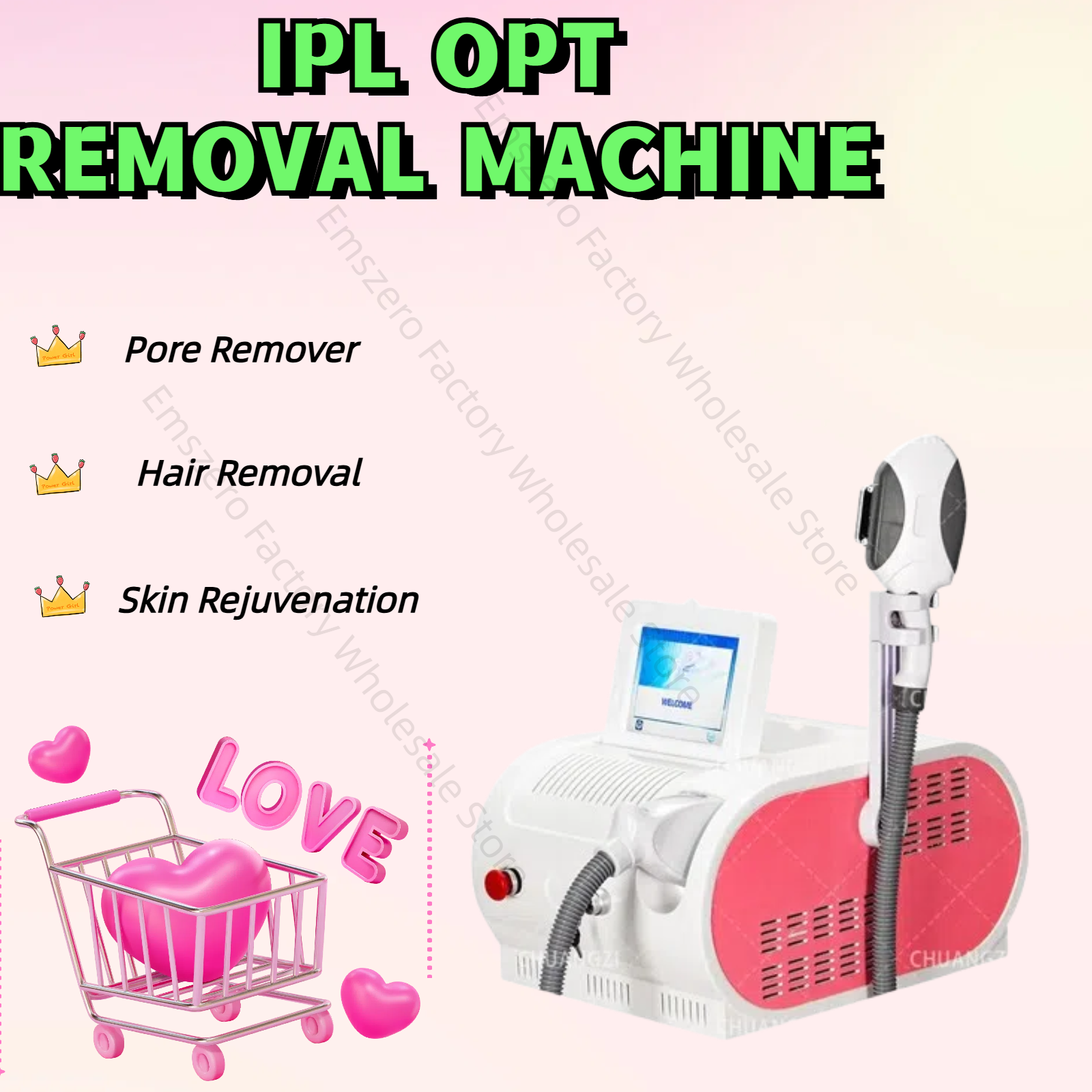 New Beauty Salon Super Portable IPL Hair Removal Laser Machine Professional Device Diode Laser Permanent Hair Removal.