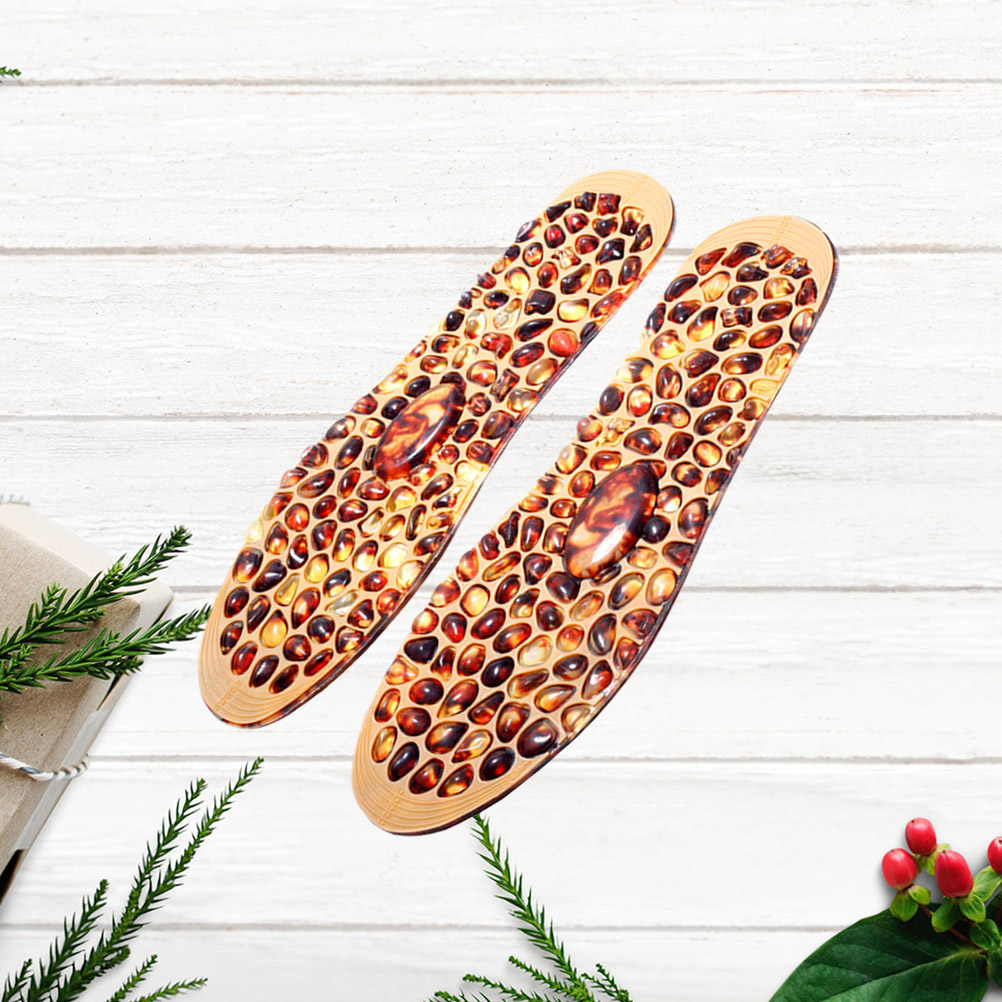 Massage Insoles for Foot Acupressure Soft Gel Shoes Cobblestone Elderly Scalable Pedicure Tools Double Sided Wear Adjustable