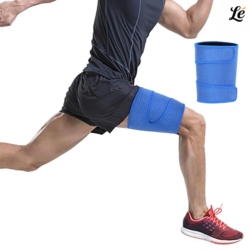 Adjustable Thigh Compression Sleeves - Breathable Anti-Slip Leg Support For Groin & Quadriceps Muscle Relief  Men WomenLeg Wrap