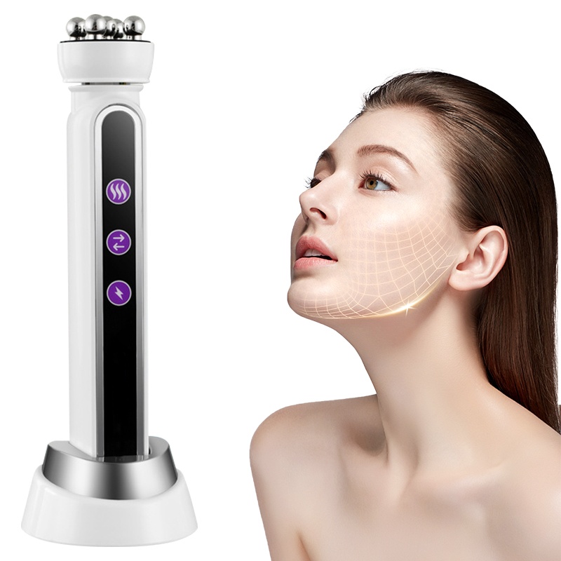 Facial Massage EMS Roller Face Lifting Machine Microcurrent Skin Tightening Rejuvenation Face V-line Eye Roller Beauty Skin Care