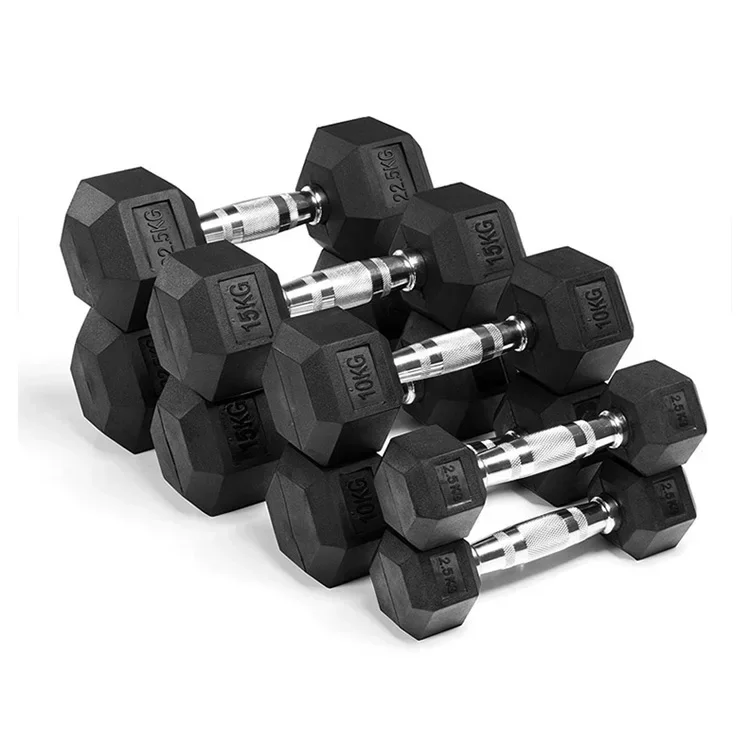 Manufacturer Coated Buy Online Cast Iron Barbell and Hex Hexagonal Dumbbells Buy Online Cheap Dumbbell Set Hex Dumbbe 5kg 50 Kg