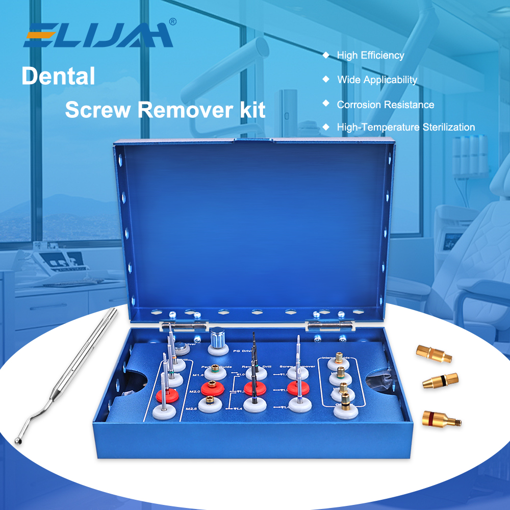 ELIJAH Dental Implant Repair Kit Dentistry High-pressure Sterilization Implant Abutment Broken Wire Remove Dental Instruments