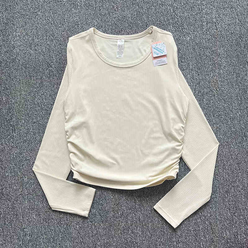 Women's yoga suit; quick-drying loose fitness suit; sports top; pilates training long-sleeved clothing; running jacket for autum