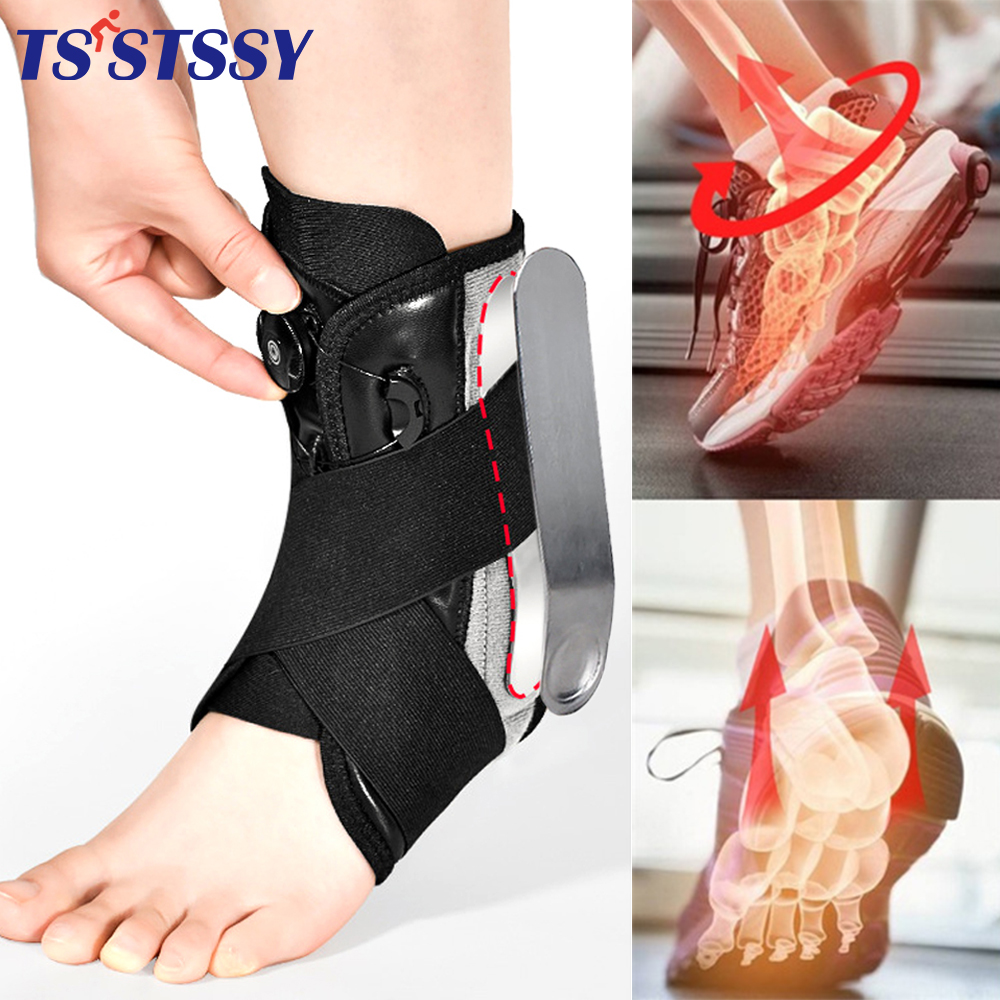 1PC Ankle Brace with Adjustable Compression Support Strap for Achilles Tendonitis, Joint Pain Relief Ankle Wrap for Women & Men