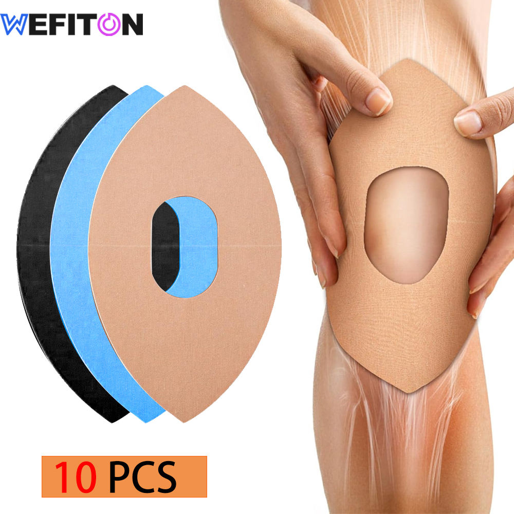 10PCS Kinesiology Tape for Knees- Waterproof Sport Knees Tape - Elastic Breathable Latex-Free Athletic Tape for Fitness Running