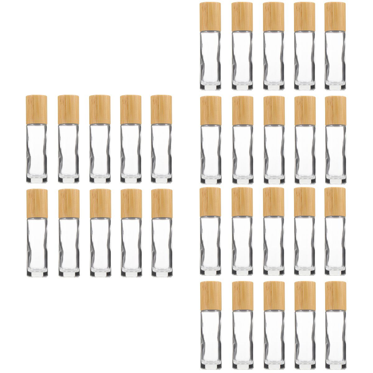 30 pcs Hair Oil Bottle Dispenser Applicator Essential Perfume Roll-on Bottles Dropper Travel Diffusers Small