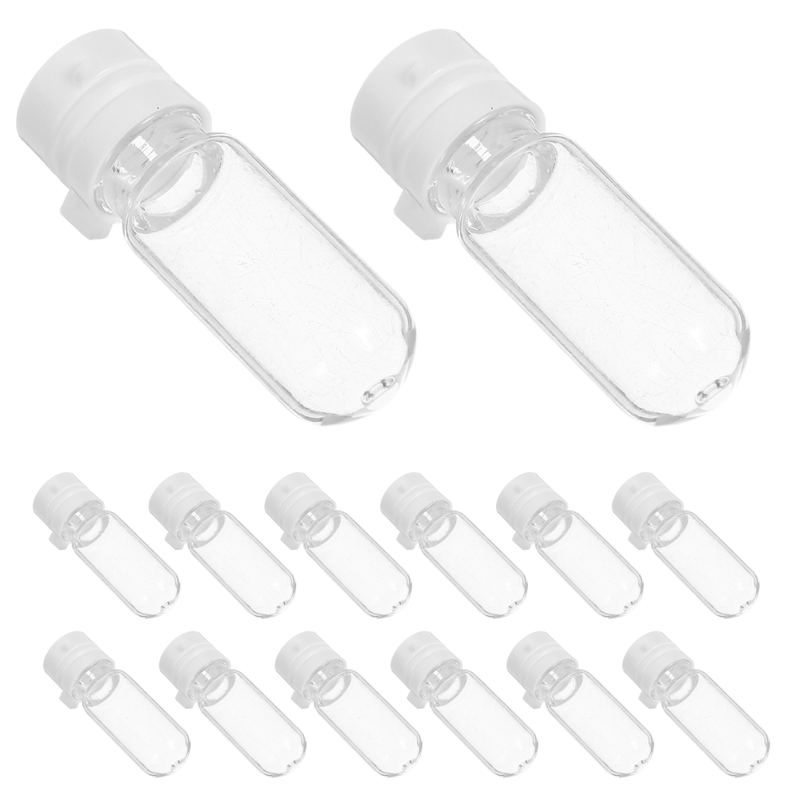 20pcs Travel Size Empty Transparent 2ml Plastic Leakproof Mini Lotion Bottles Reusable Skincare Travel Containers for Toiletries
