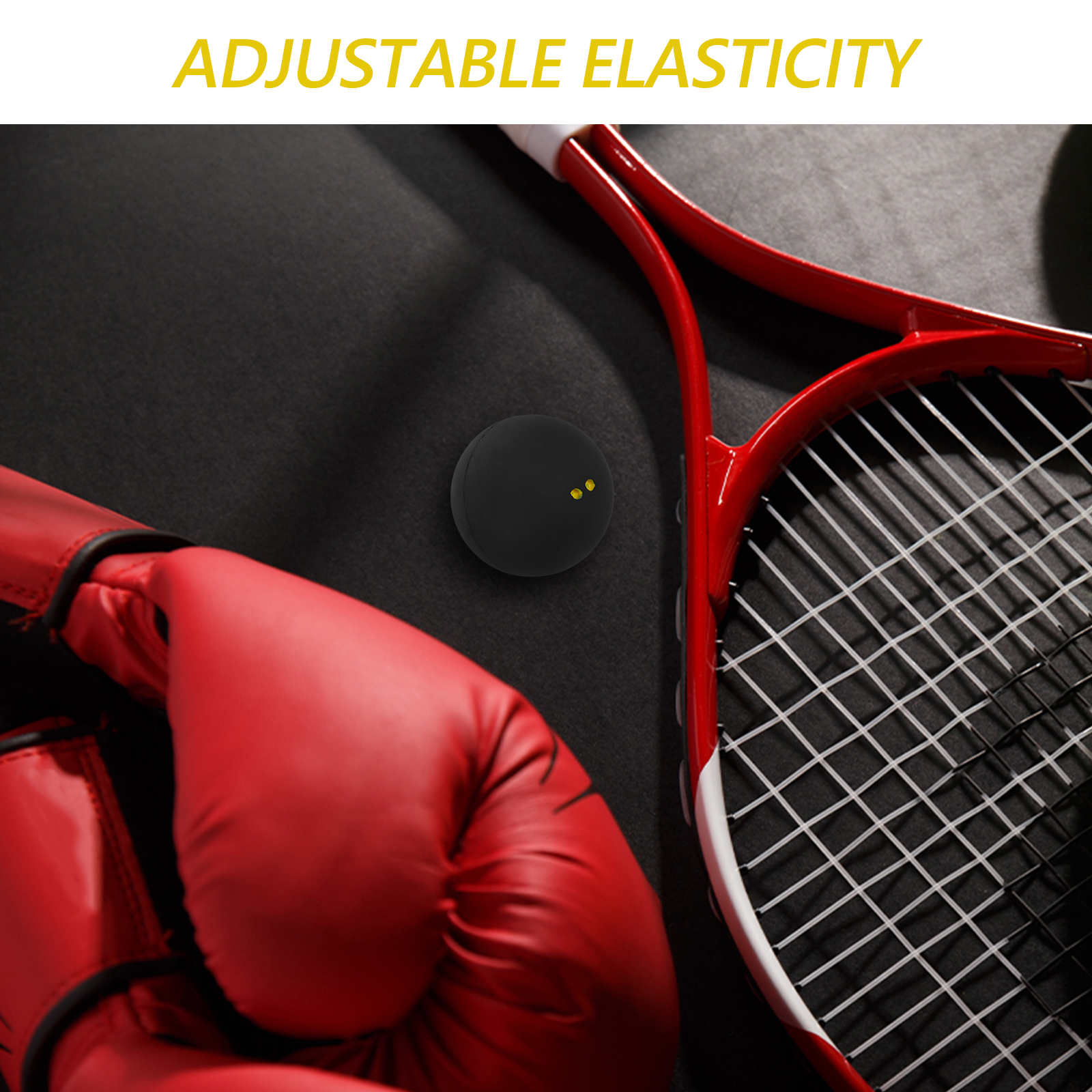 Universal Squash Bouncing Ballt for Training Bounce Balls Elasticity Rubber Flexible Racket Baseball Equipment