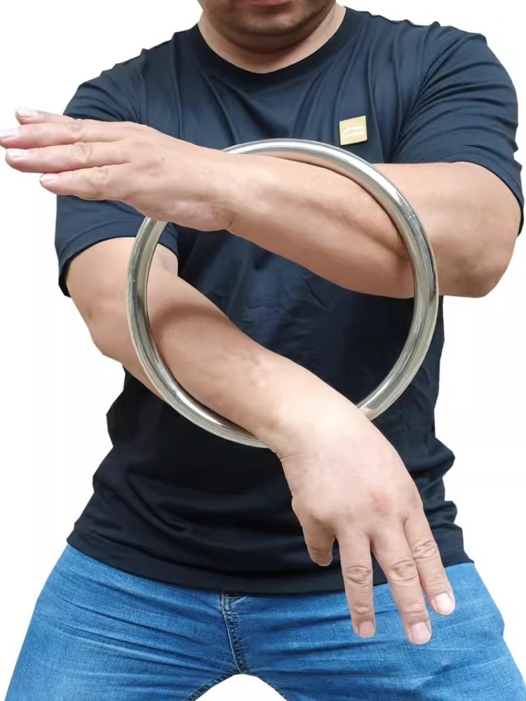 Stainless Steel Ring Martial Arts Items Accessories Hand Strength Training Equipment