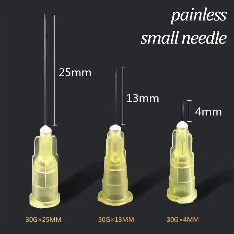 34G 1.5mm  pain-less small needle Connector  32G 4mm 25mm disposable 30G micro-plastic  cosmetic surgical tools
