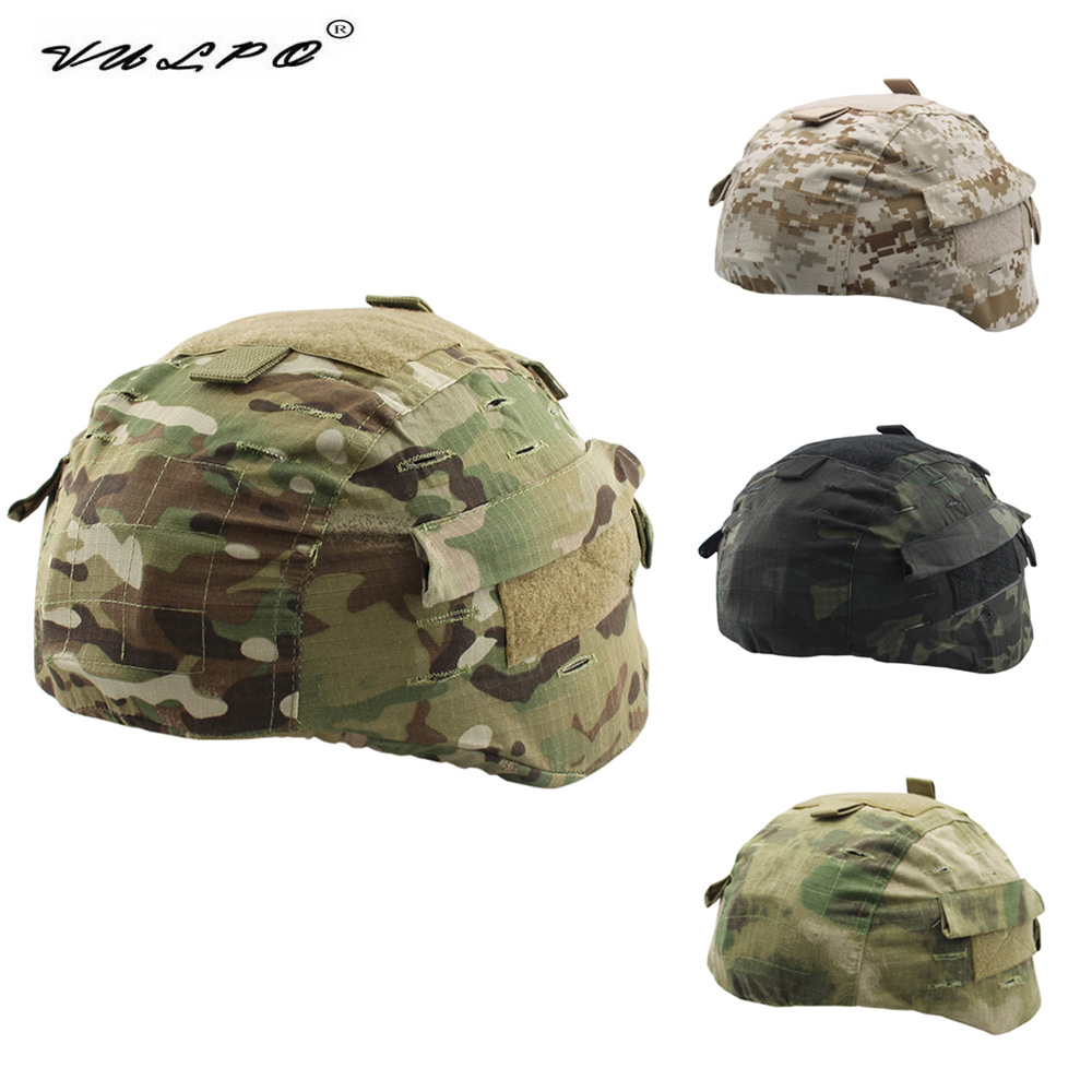 VULPO Tactical Helmet Cover For MICH2000 Helmet Cover  Hunting Airsoft Paintball Helmet Accessories