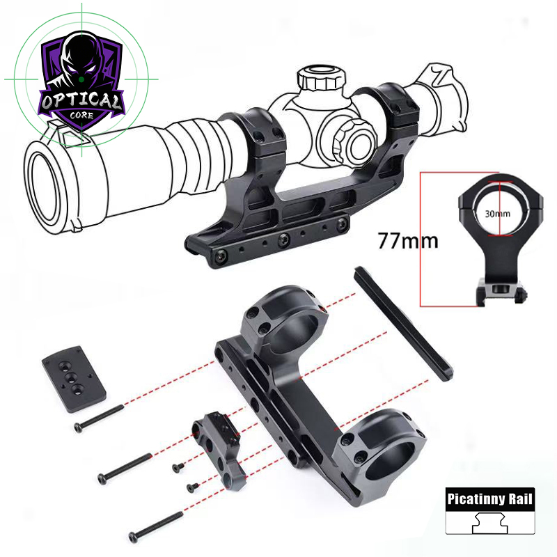 Tactical LPVO 30MM Sight Base Magnifier Hunting Aiming Metal Scope Mount Telescopic Sight Picatinny Rail Mount Airsoft Equipment