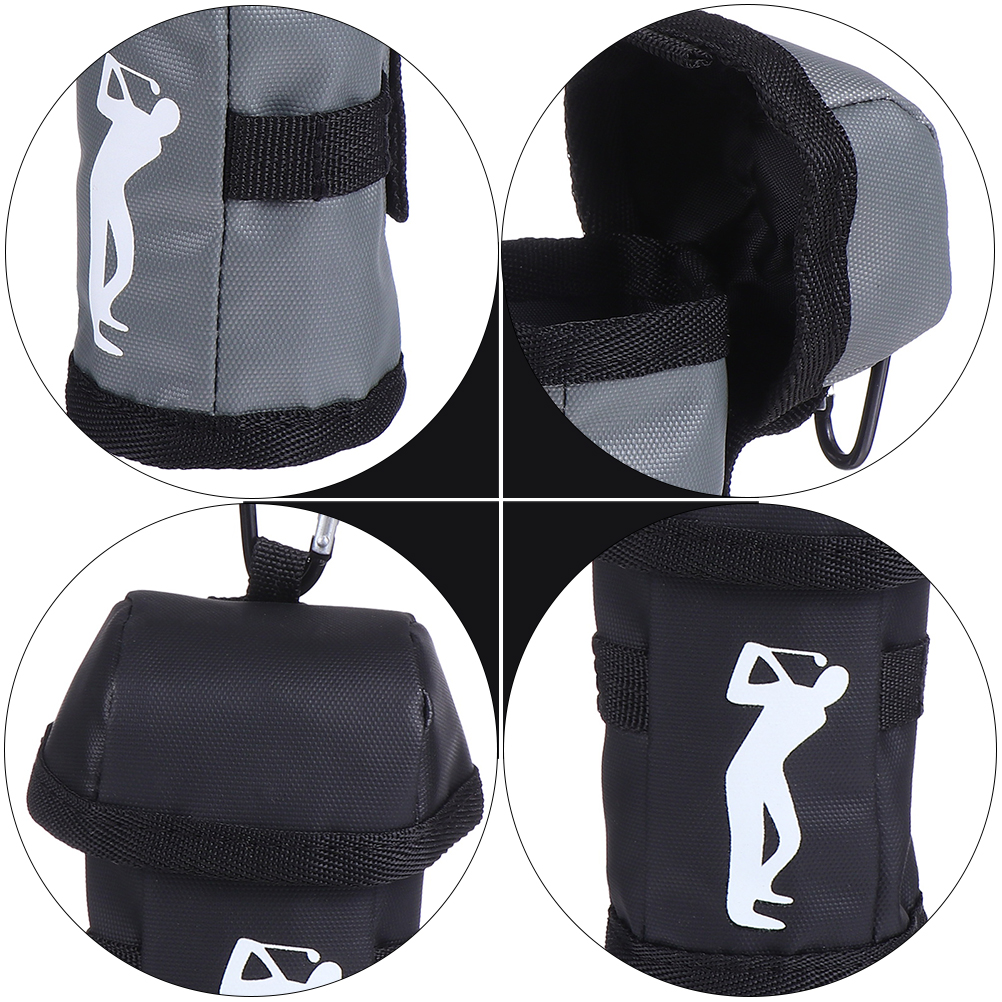 2Pcs Golf Ball Pouch Portable Polyester Storage Bag Compact Holder Training Supplies Outdoor Practical Gift Lovers