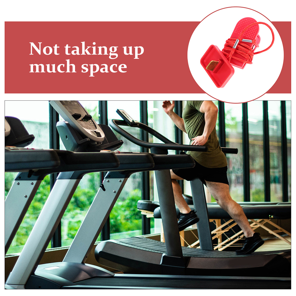 2 Pcs Treadmill Emergency Stop Switch Magnetic Security Key Replacement Universal Equipment Accessories