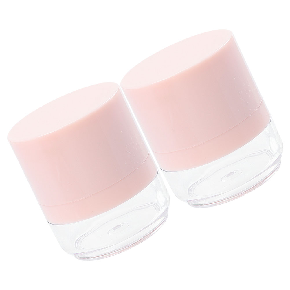 2Pcs Loose Containers Loose Powder Container Case Small Mushroom Powder Puff Included Travel Size Storage Box