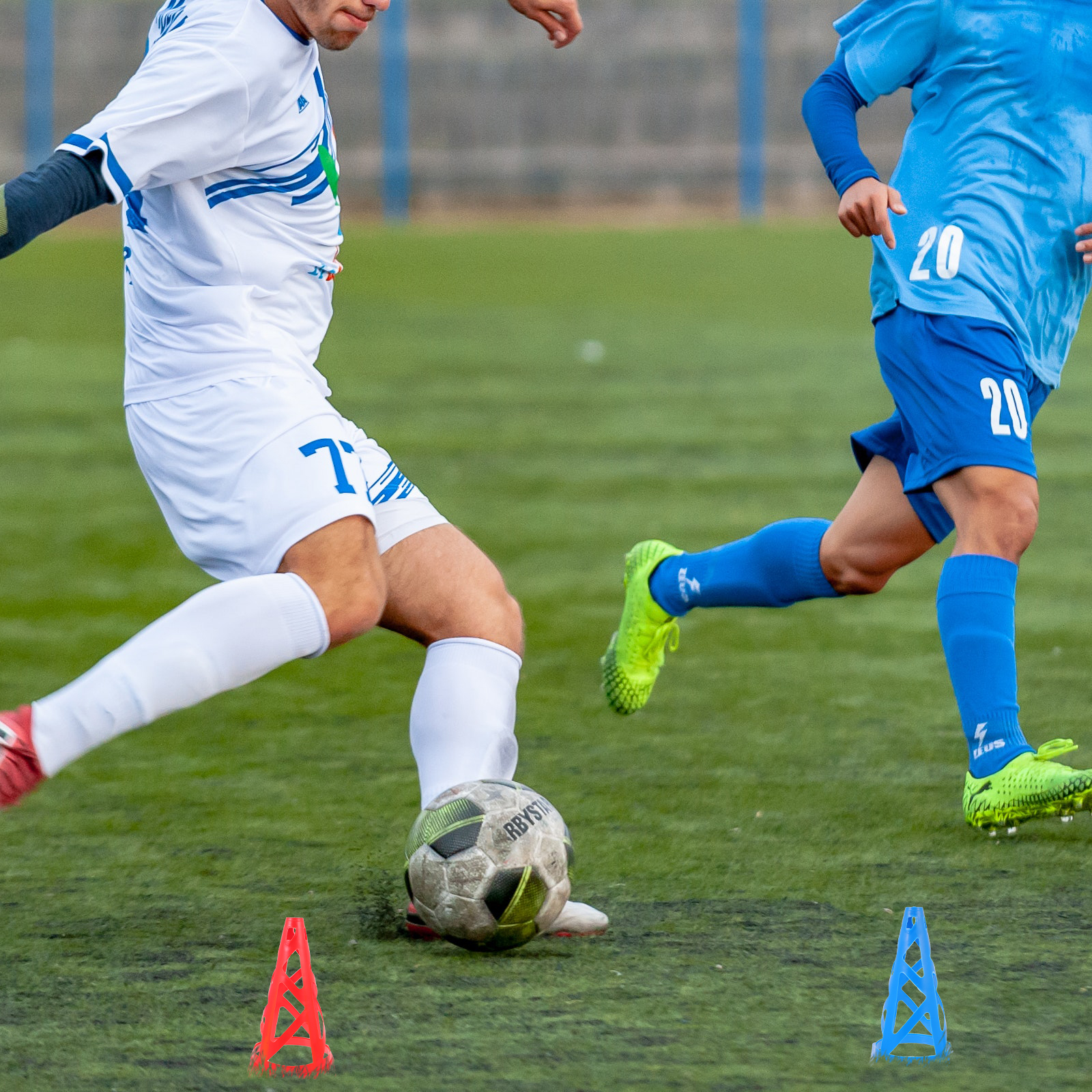 10pcs Football Training Barrel Soccer PE Cones Sports Equipment Durable Reusable Stacked Storage Windproof Skill Accessories