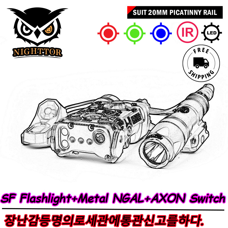 Metal NGAL-L3 AR15 DBAL-A2 X300 X400 Scout Light SF M300 M600 Flashlight