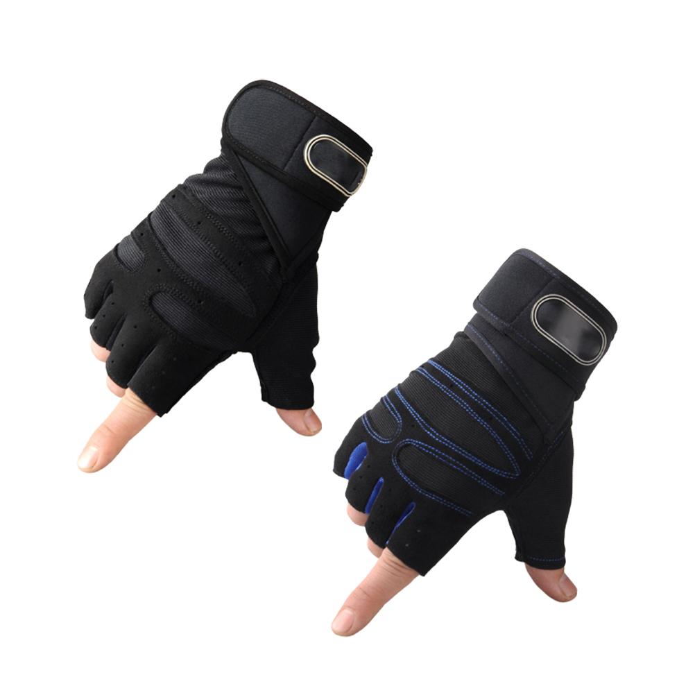 Thickened Anti Slip Shock Absorbing Half Finger Gloves Cloth Comfortable Breathable Elastic Durable Fitness Accessories Riding