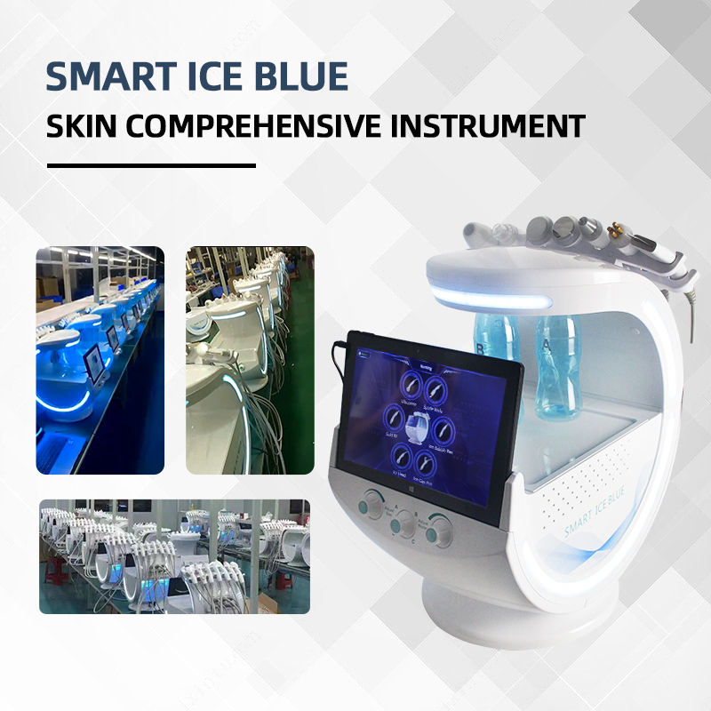 7 in 1 Oxygen Hydro dermabrasion Bubble Machine Professional Ultrasound Skin Care Cryotherapy  Advanced Deep Cleaning Machine