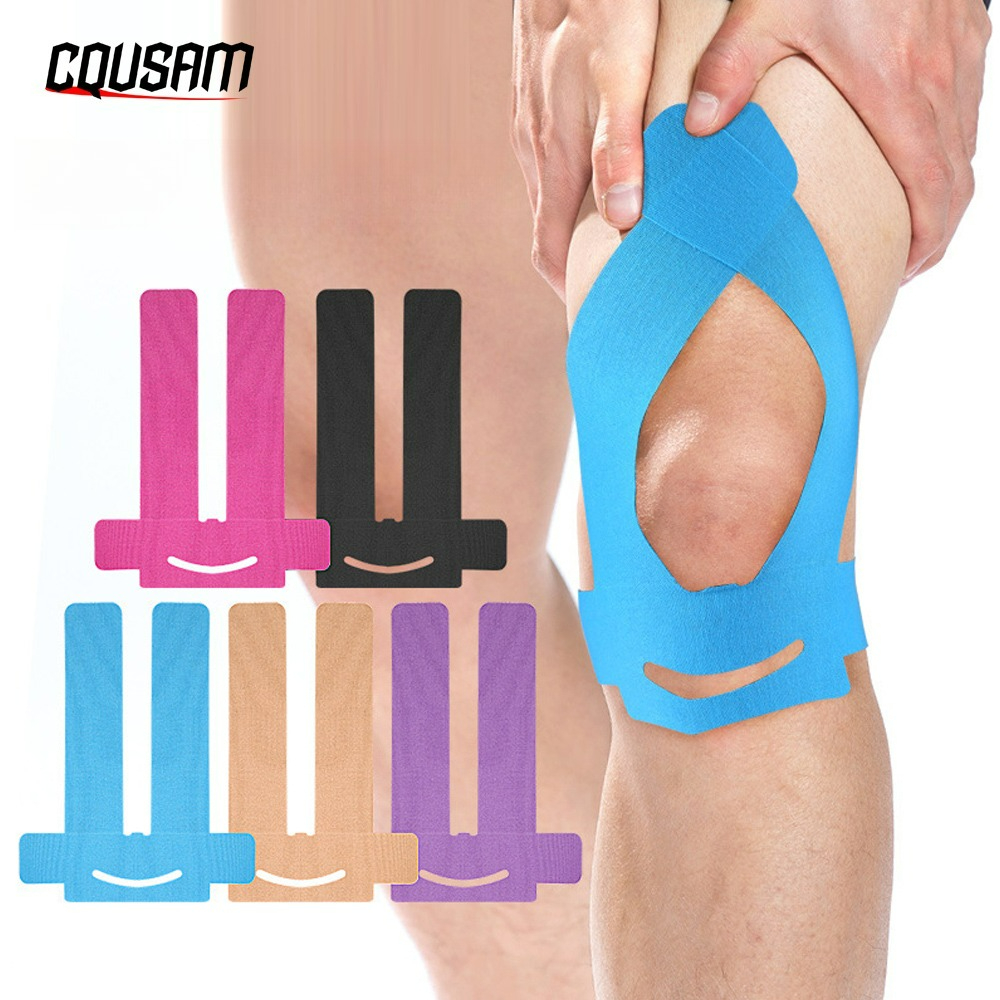 5PCS Precut Kinesiology Tape for Knees Support & Stability, Knee Pain Relief Athletic Tape - Waterproof & Elastic, Breathable