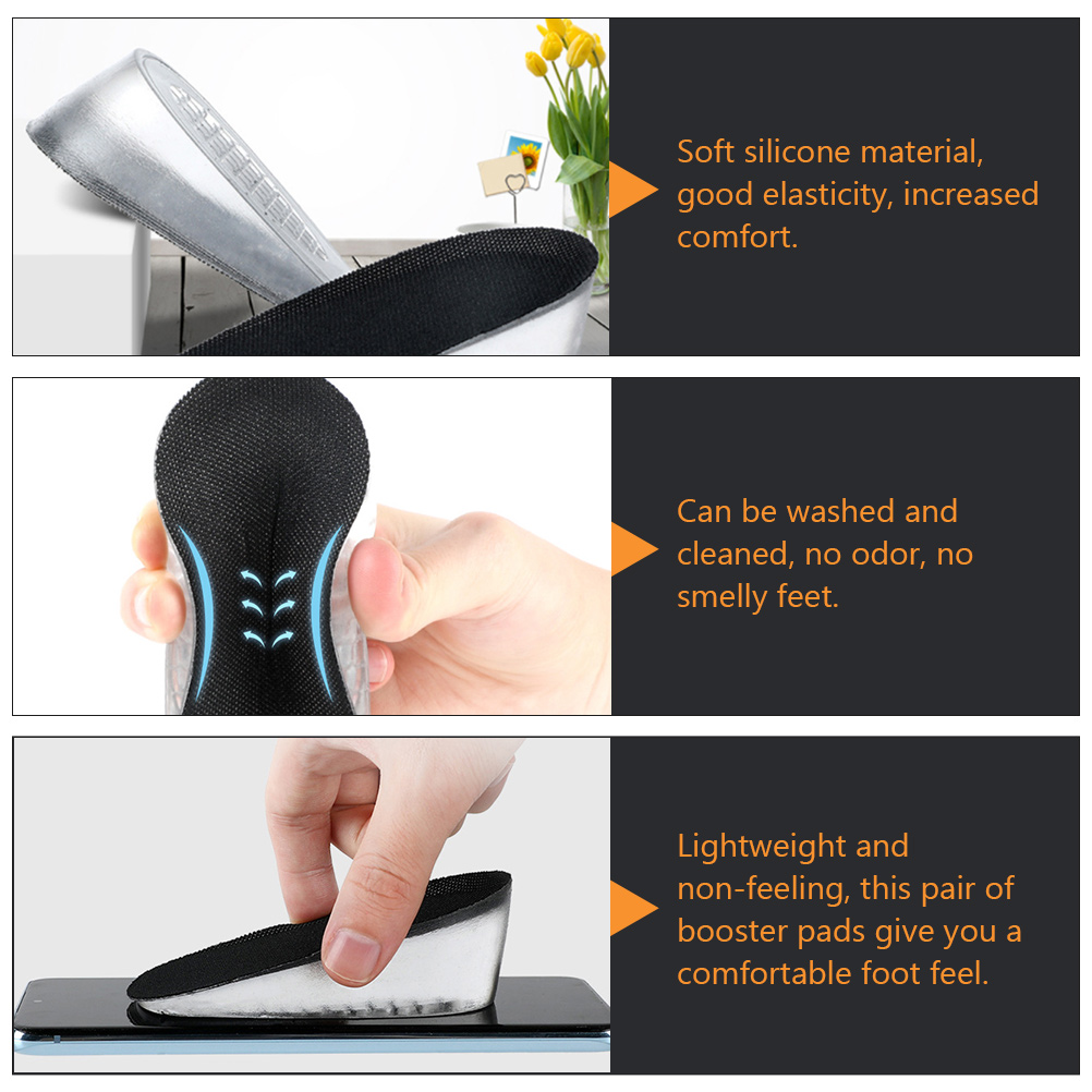 Shoe Cushions for Men Heightening Insoles Heel Protectors Pads Inserts Women Man Shoes