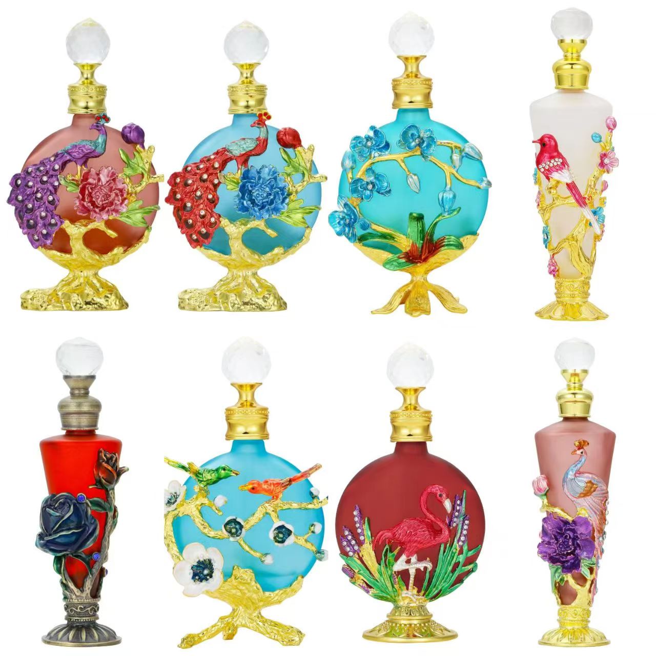 Luxury Dubai Style Perfume Dispenser Bottle Decorative Empty Bottle Essential Oil Bottle 30ML