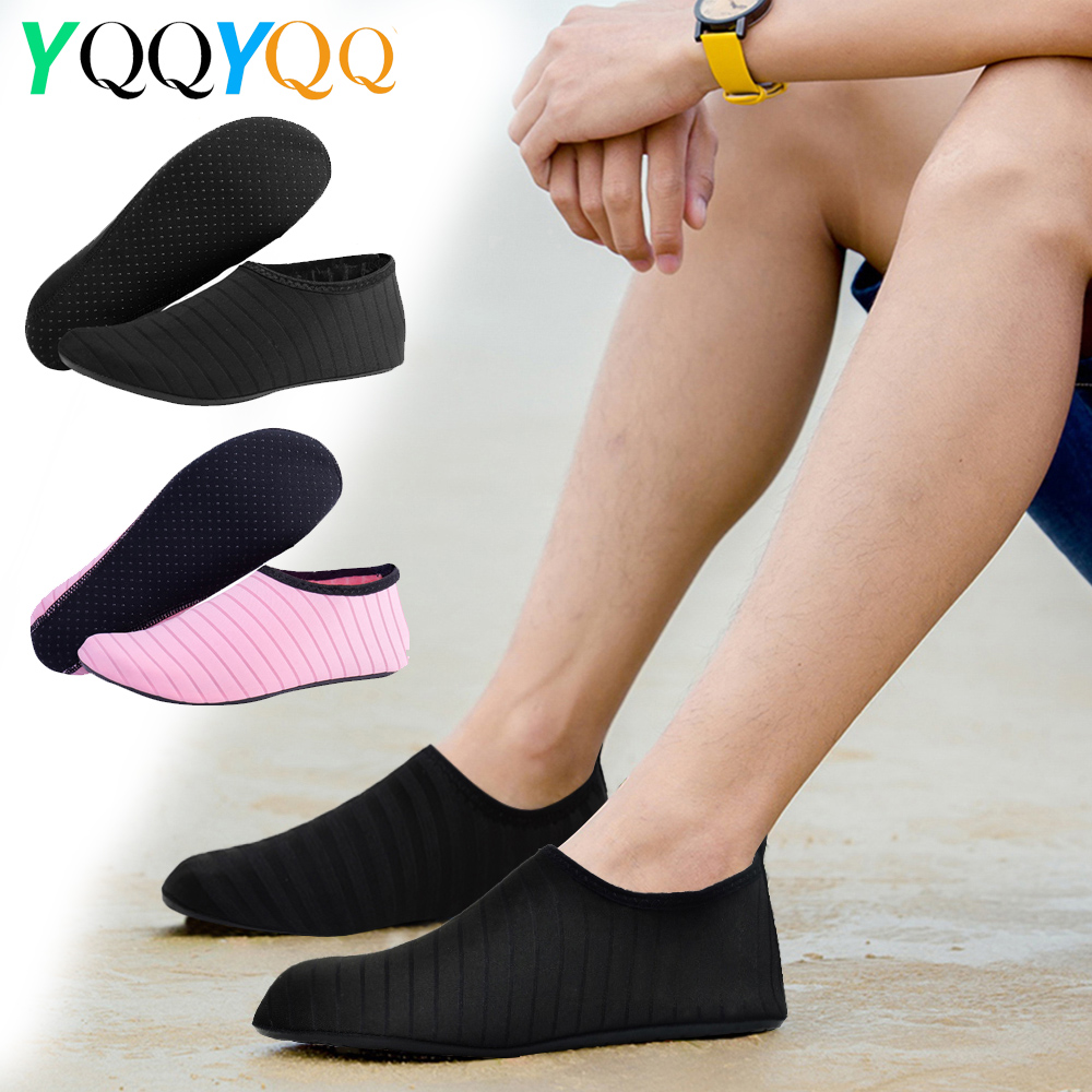 1PairMen Beach Barefoot Aqua Socks Sneakers Women Water Shoes Gym Sports Surfing Diving Swimming Snorkeling Yoga Shoes