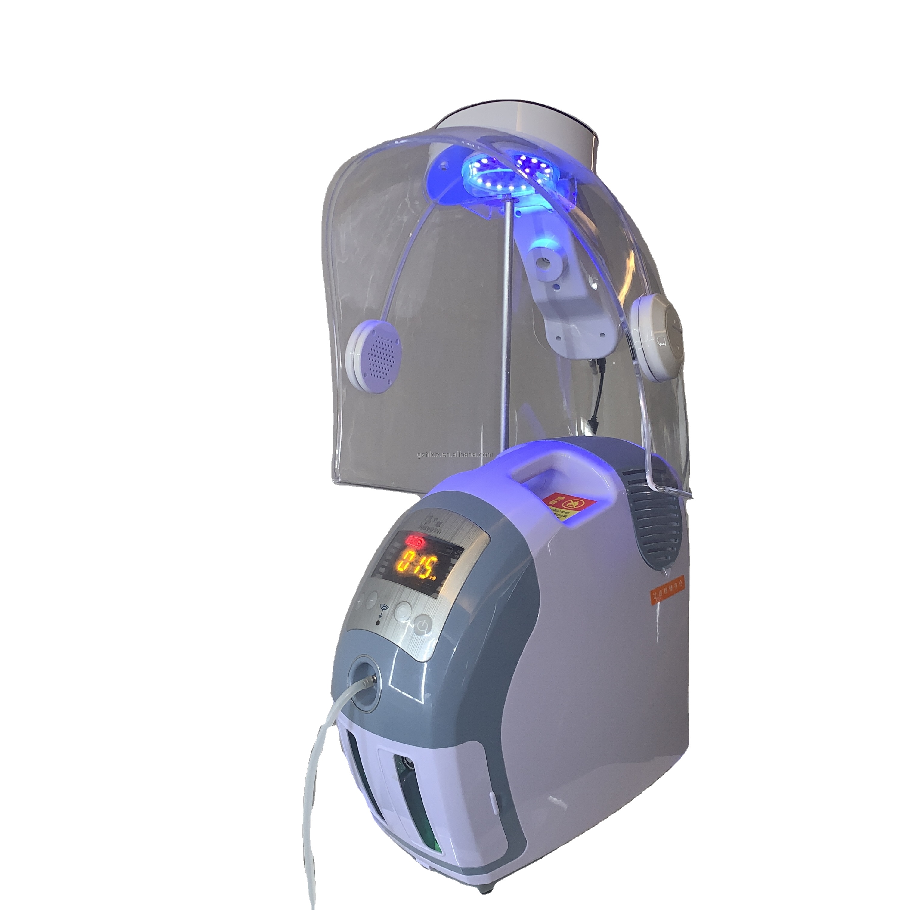 Beauty Spa Machine for Hand Skin Rejuvenation & Facial Whitening Hyperbaric Oxygen Jet Therapy Stand Type Suitable US IT Plug