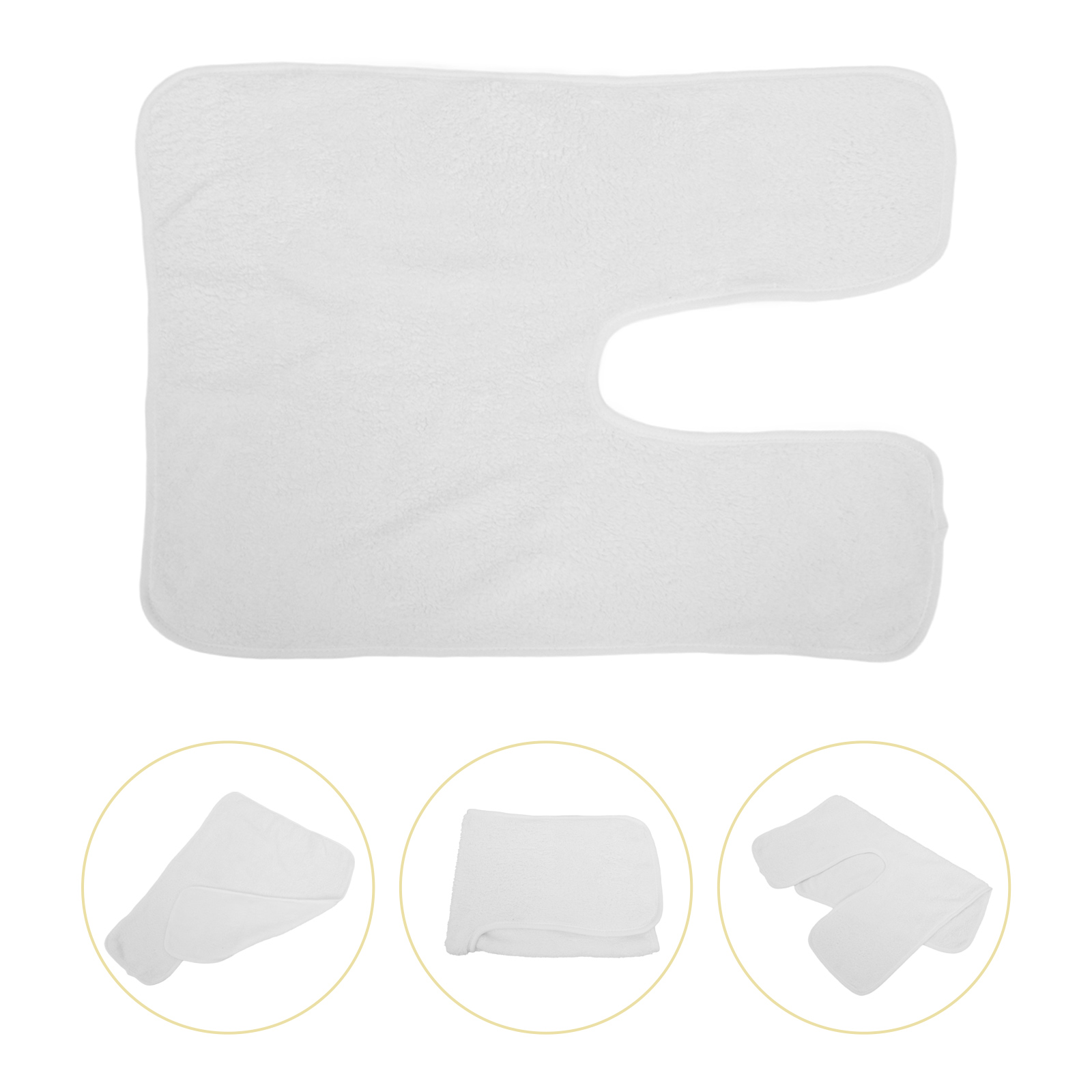 4 Pcs Forked Design Cleansing Towel Fingertip Face Facial Towels Professional Hair Split Coral Fleece Cloth Bath