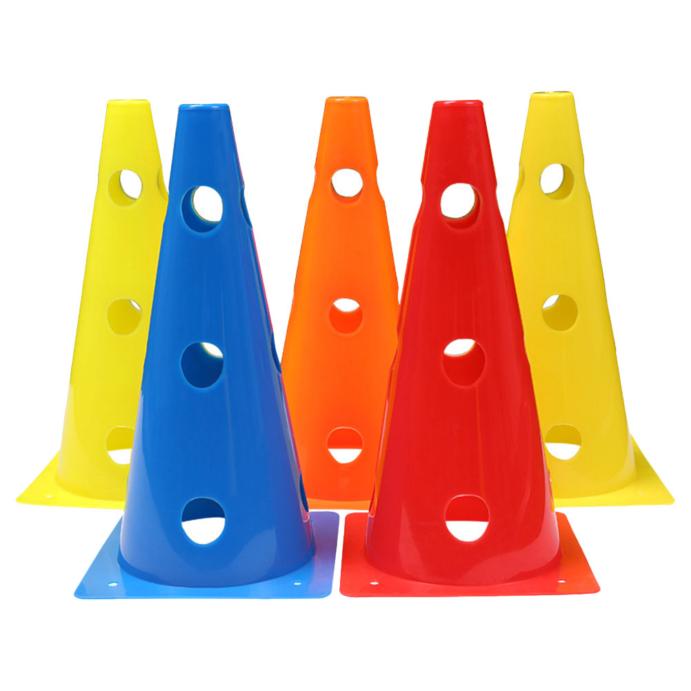 5 Pcs 32cm Soccer Training Cones Bucket Markers Heat Resistant Kids Sports Tools Improve Speed Strength Coordination