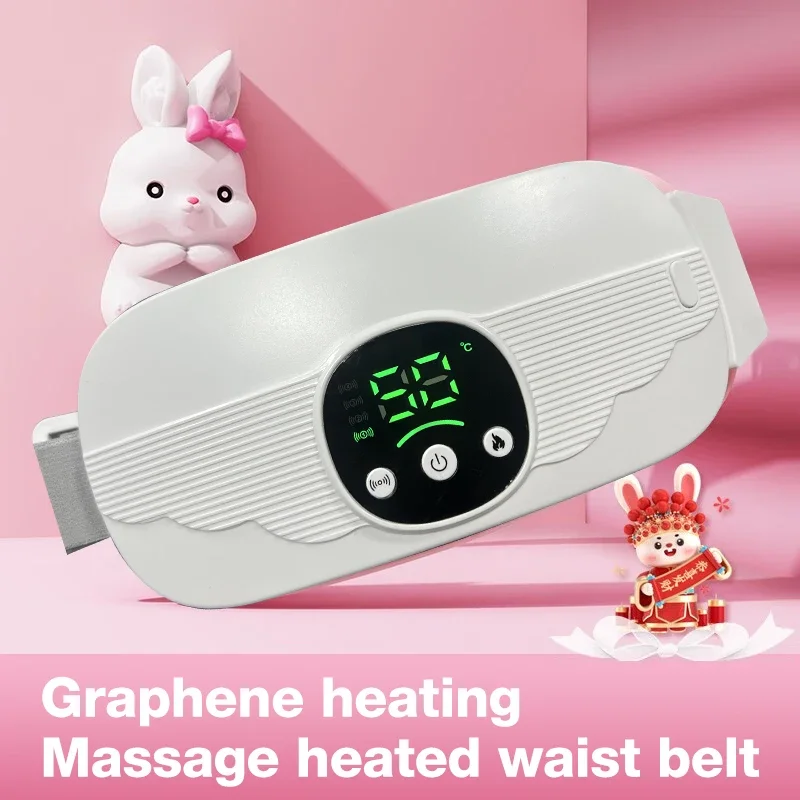 Electric Menstrual Heating Pad, Smart Palace Warming Belt, Vibrating Abdominal Massager To Relieve Menstrual Pain