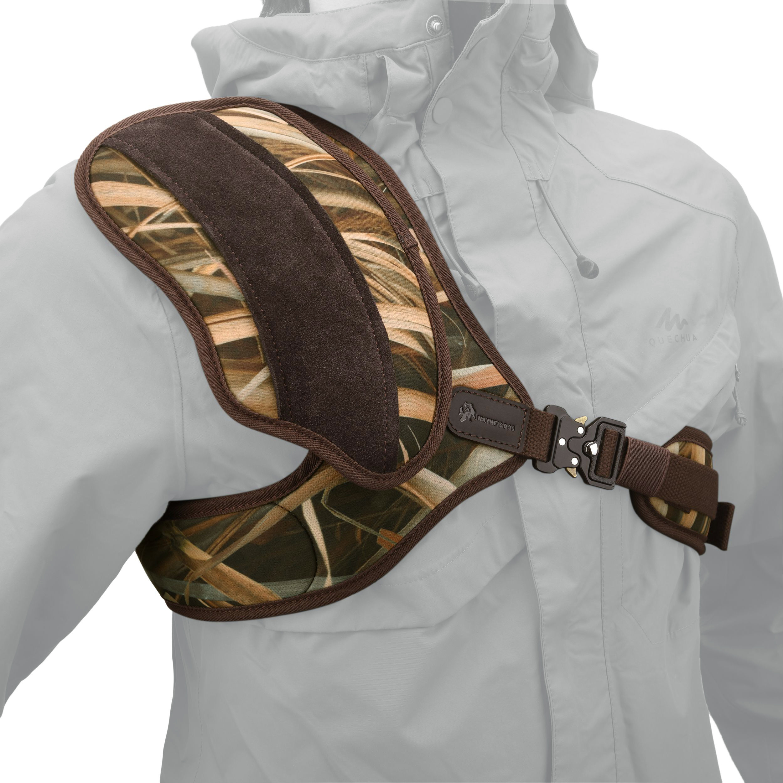 Tactical Camouflage Shooting Shoulder Recoil Shield, Adjustable Neoprene Recoil Protection Vest for Rifle Shotgun