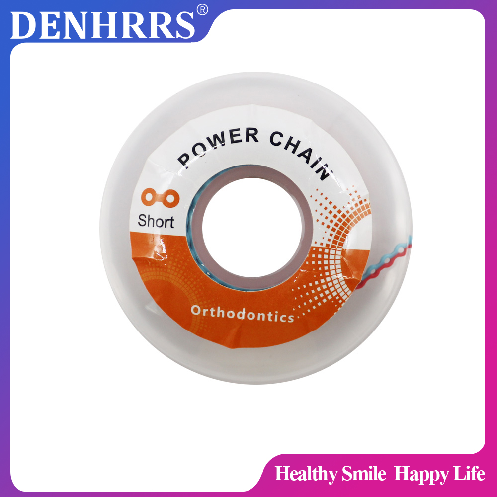Dual Color Dental Orthodontic Power Chain 15Feets/Roll Chain Short Type Two Tone