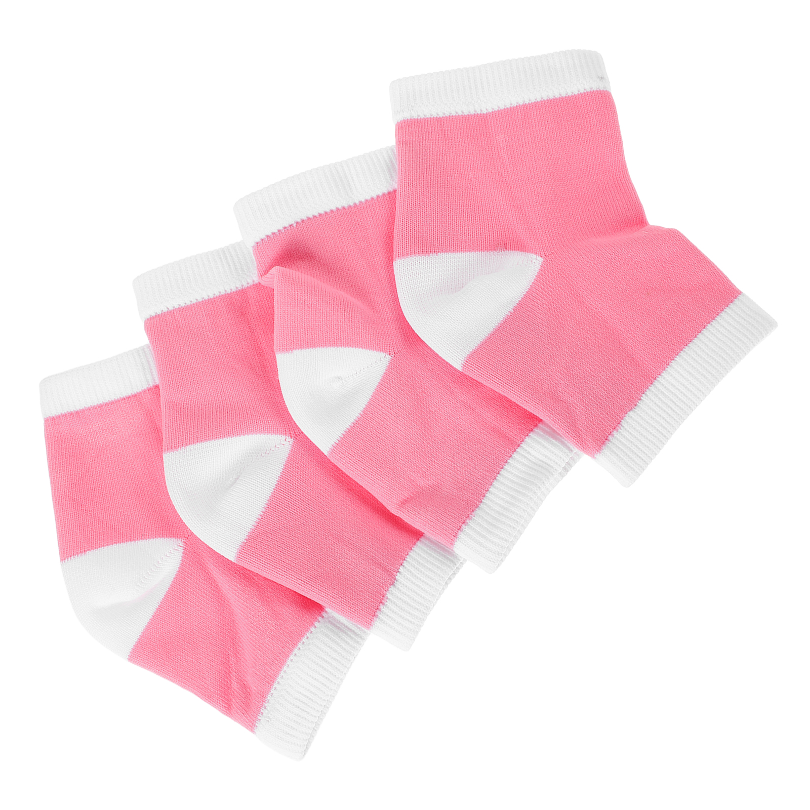 2 Pairs Heel Cover Socks Cracked Heels Elastic Fabric Comfort Protection Essential Oil Gel Breathable Half