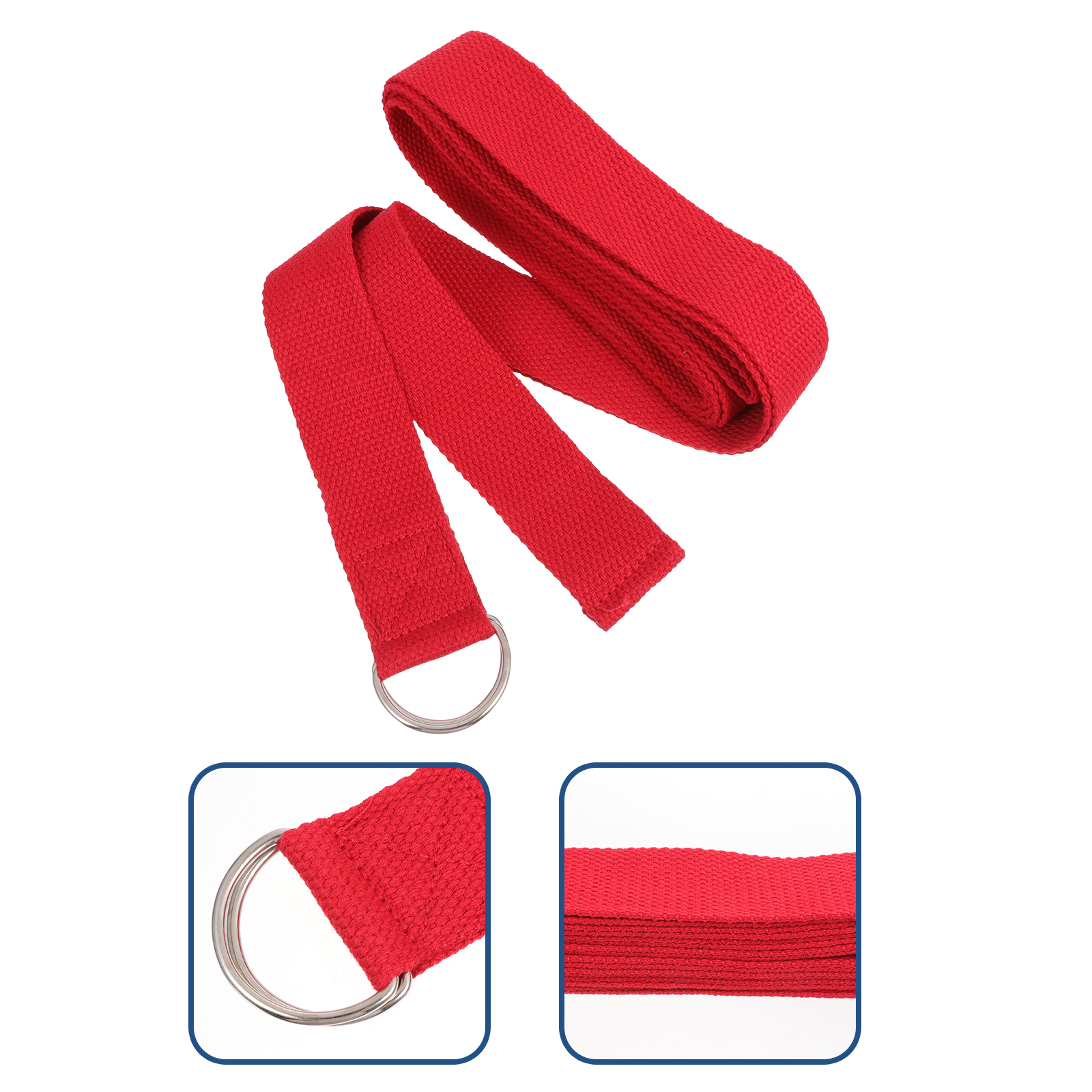 Yoga Stretching Belt Straps High Quality Polyester Cotton Iron Durable Practical Long Lasting Enough Length Perfect Yoga Fitness