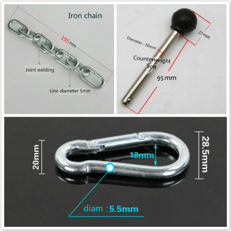 Counterweight Bolt Pin Metal Chains, Pumpkin Keys, Fitness Equipment Joints, Anaerobic Practice Wire, Iron Chain