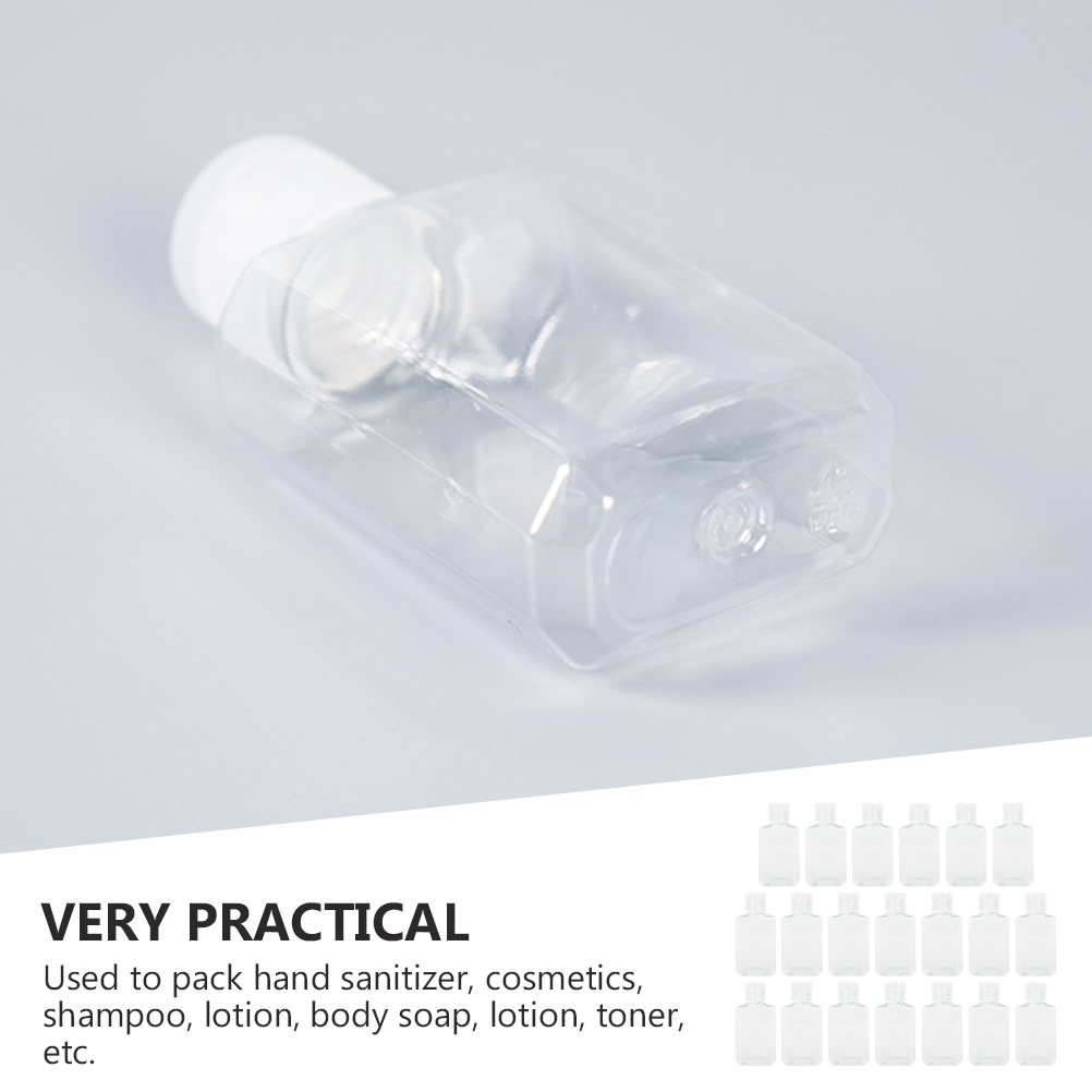 20pcs Empty Bottles Refillable Travel Portable Sub-package Containers for Lotion Shampoo Durable Mini