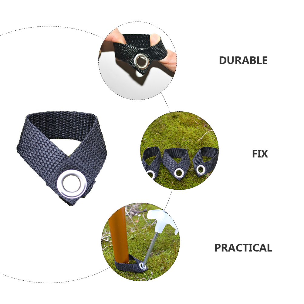 8 Pcs Tent Clamp Durable PP Material Camping Awnings Fixing Buckle Lightweight Easy Carry Outdoor Thumb Clips Package Box