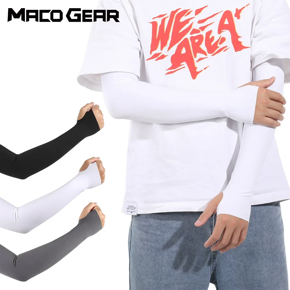 Summer Cool Arm Sleeves Breathable UV Protection Sports Sleeves Cover for Outdoor Fishing Hiking Cycling Cycling Running Working